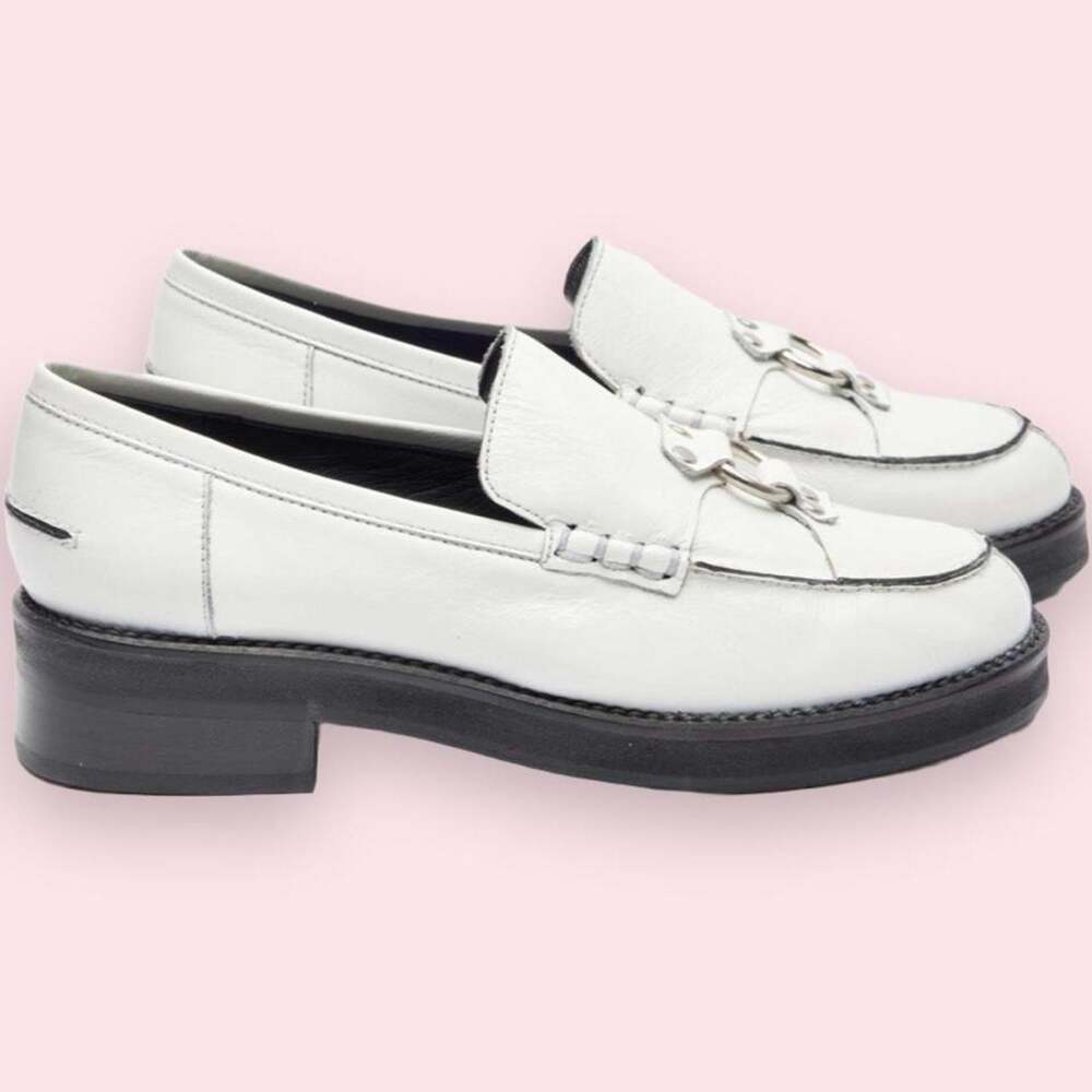 Rachel Comey patent leather Fidelio Flat loafer in White